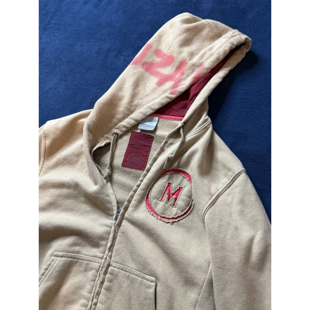 Nike Limited Edition Soccer Cup Hoodie Womens Small Beige Full Zip Sweatshirt
